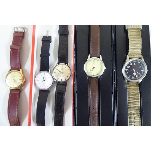 116 - Five wristwatches  variously cased & strapped