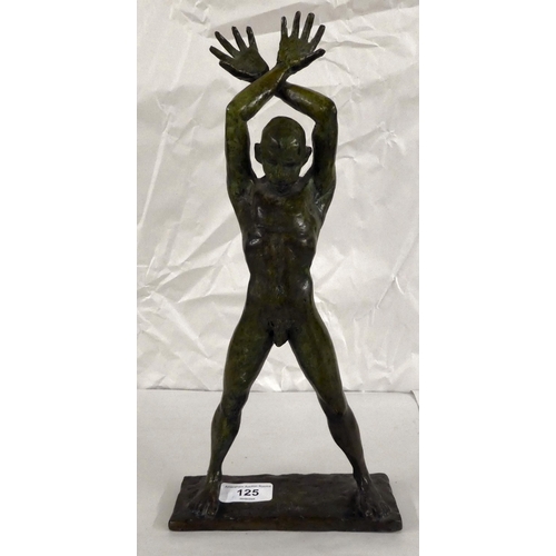 125 - Michael Dahan - a bronze male nude  Limited Edition 4/4  bears an impressed signature  13