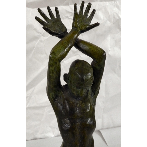 125 - Michael Dahan - a bronze male nude  Limited Edition 4/4  bears an impressed signature  13