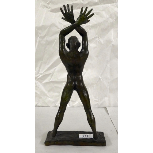 125 - Michael Dahan - a bronze male nude  Limited Edition 4/4  bears an impressed signature  13