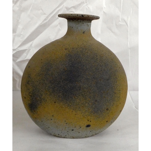 130 - Six items of studio pottery, some bearing character marks: to include vases, bowls and jugs