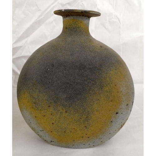 130 - Six items of studio pottery, some bearing character marks: to include vases, bowls and jugs