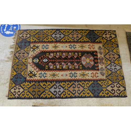 137 - Four dissimilar small rugs: to include a Turkoman  49