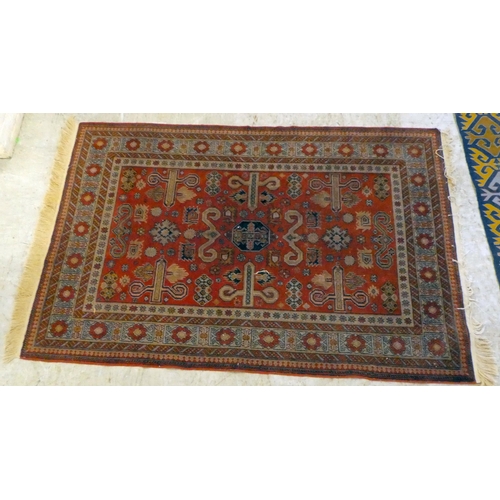 137 - Four dissimilar small rugs: to include a Turkoman  49