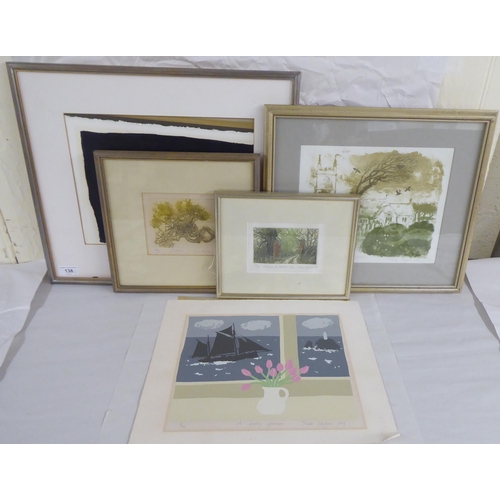 138 - Five works after Sheila Stafford - each individually titled  Limited Edition coloured prints&nb... 