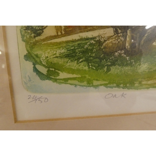 141 - After Glynn Thomas - 'Oak'  Limited Edition 24/150 print  bears a pencil signature  5