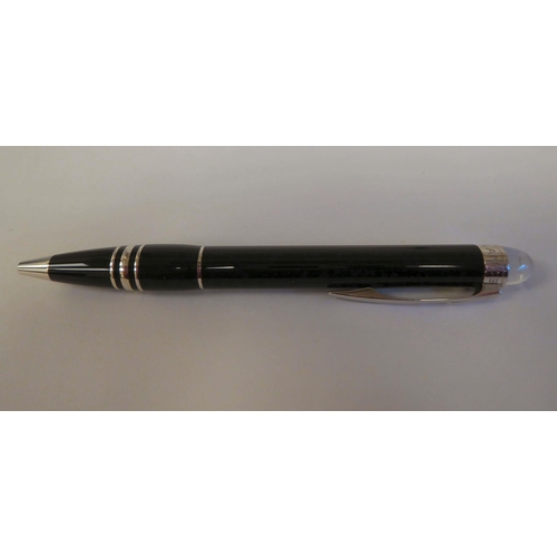 190 - A Mont Blanc StarWalker black and stainless steel cased ballpoint pen  stamped MBLB41NZ 6 ... 