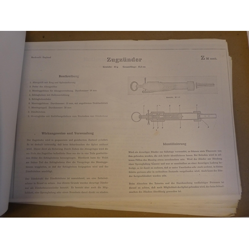 207 - A photocopy of a World War II German Secret Boobytrap and Mine document(Please Note: this lot is sub... 