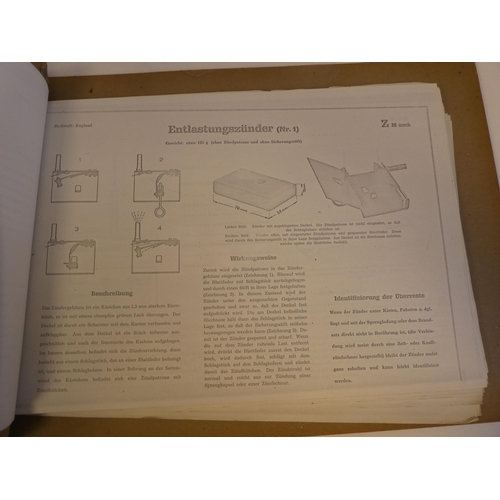 207 - A photocopy of a World War II German Secret Boobytrap and Mine document(Please Note: this lot is sub... 