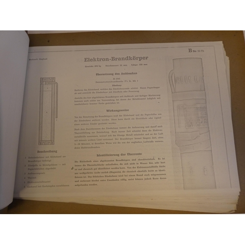 207 - A photocopy of a World War II German Secret Boobytrap and Mine document(Please Note: this lot is sub... 