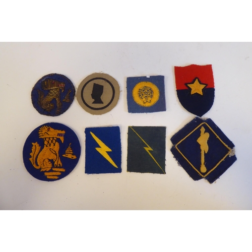 217 - Approximately twenty military cloth badges, some copies: to include Indian Army(Please Note: this lo... 