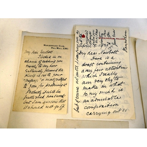 221 - British Royal related ephemera, mainly for King George V period 1928-1929: to include handwritten do... 