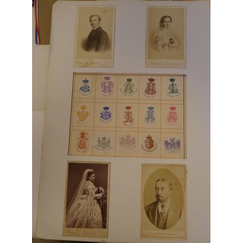 223 - Ephemera, mainly Victorian period and later: to include formal printed on laced paper invitations wi... 