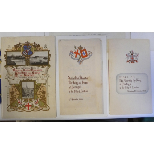 223 - Ephemera, mainly Victorian period and later: to include formal printed on laced paper invitations wi... 