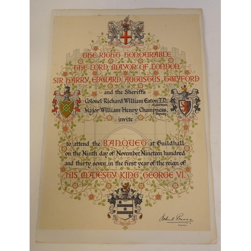 223 - Ephemera, mainly Victorian period and later: to include formal printed on laced paper invitations wi... 