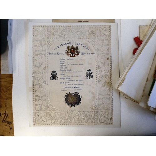 224 - Ephemera, mainly Royal related circa 1863-1952: to include events at Windsor Castle and period photo... 