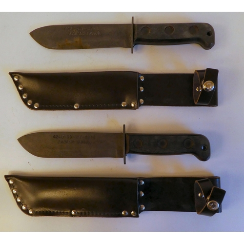 261 - Two British military combat/survival knives  the blades 7