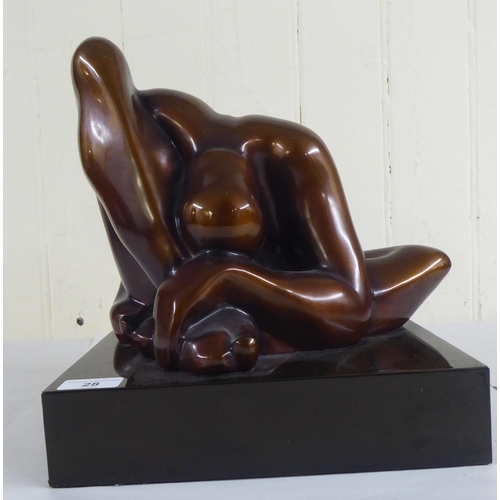 28 - Ayonso - a bronze nude sculpture  Limited Edition 3/6  bears a signature  12