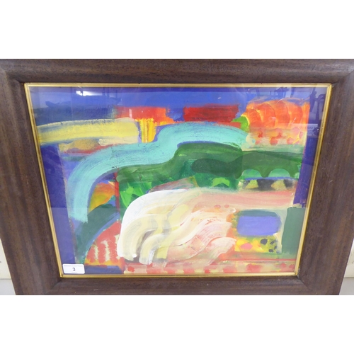 3 - Derek Balmer - 'Driving to Deya'  acrylic  dated 1993 with an Anthony Hepworth Fine Art la... 