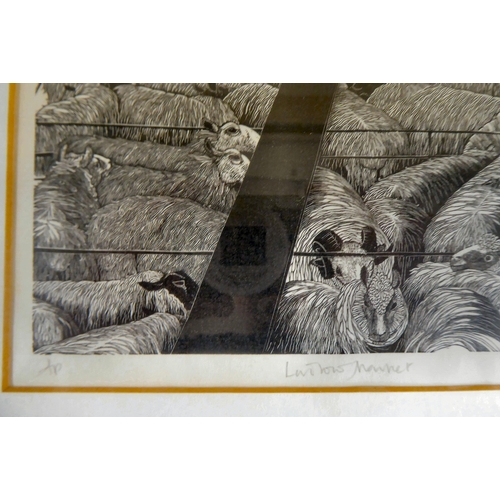 38 - After Sarah Van Niekerk - 'Ludlow Market'  Artist Proof  bears a pencil signature  8