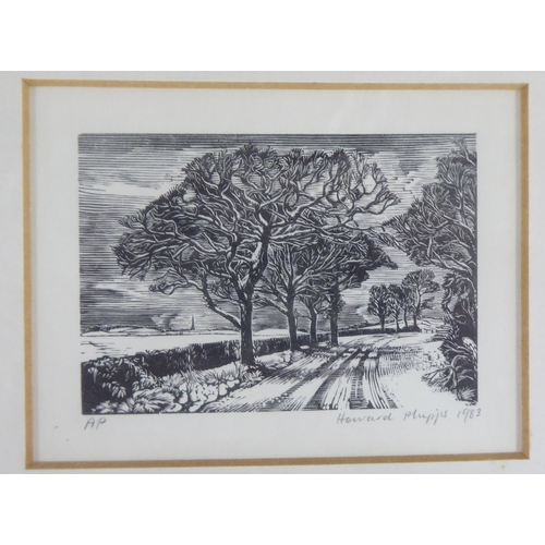 51 - After Howard Phipps - 'Trees on a Path'  Artist Proof  bears a pencil signature & dated 1983  2