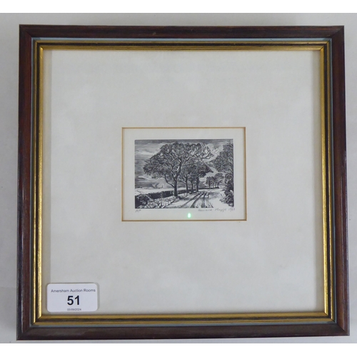 51 - After Howard Phipps - 'Trees on a Path'  Artist Proof  bears a pencil signature & dated 1983  2