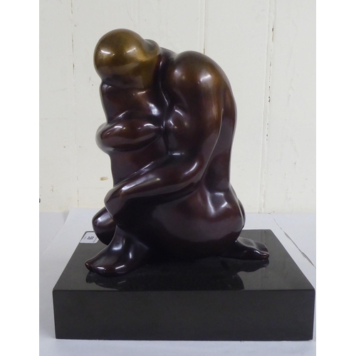 59 - Ayonso - an abstract seated nude  Limited Edition 1/6  bears a signature & dated '83 on a fixed ... 