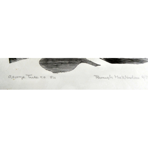 77 - After George Tate - 'Through the Window'  monochrome print  bears a pencil signature & dated '84... 