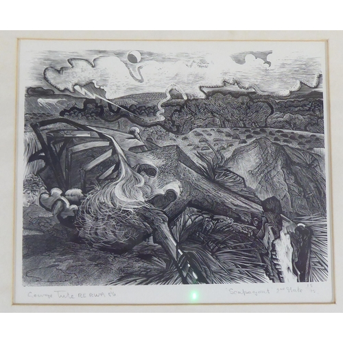 78 - After George Tate - 'Scapegoat'  Limited Edition 15/75 monochrome print  bears a signature & dat... 