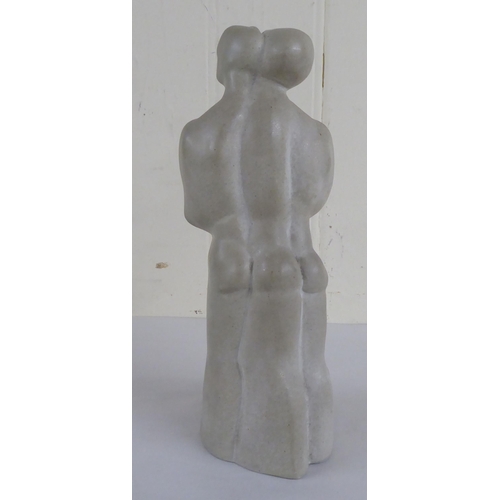 86 - Peter Wright - 'Interlocking Figures' a two-part pottery sculpture  10