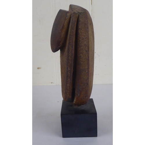 95 - Peter Hayes - an abstract stone sculpture, signed to the plinth & dated '92  9