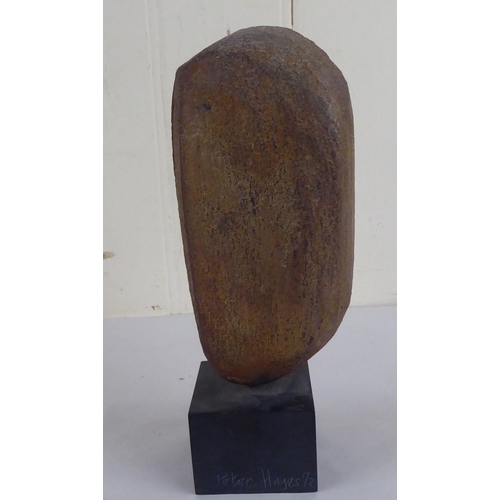 95 - Peter Hayes - an abstract stone sculpture, signed to the plinth & dated '92  9