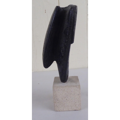 97 - Peter Hayes - an abstract stone sculpture, signed to the plinth & dated '95  9