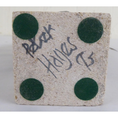 97 - Peter Hayes - an abstract stone sculpture, signed to the plinth & dated '95  9