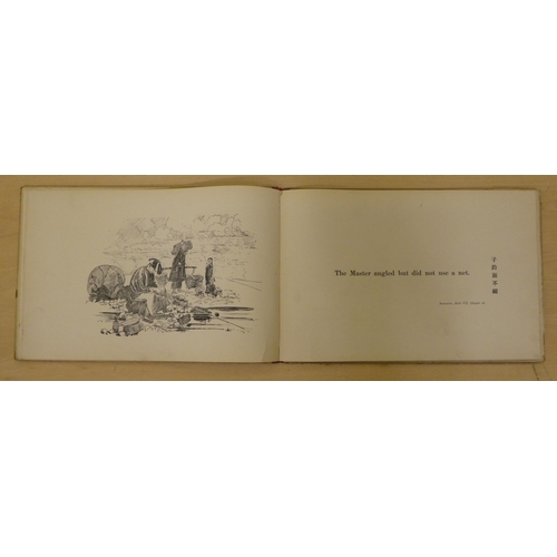 162 - Book: 'Some of The Analects of Confucius'  dated 1887; and Asian School pictures and prints: to incl... 