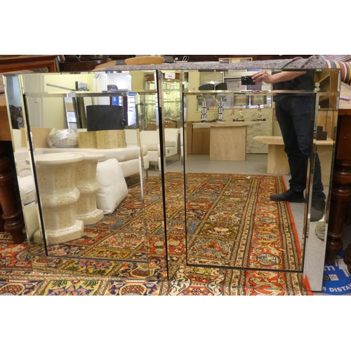 165 - A pair of modern multi-panelled mirrors  36