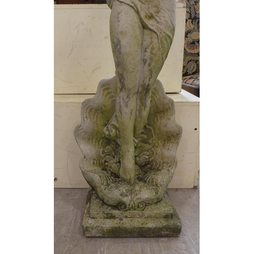 180 - A composition stone garden statue 'Botticelli's Birth of Venus'  44