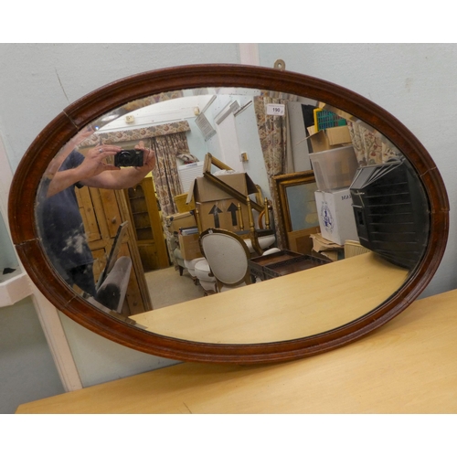 190 - A 1920s mahogany framed mirror  26