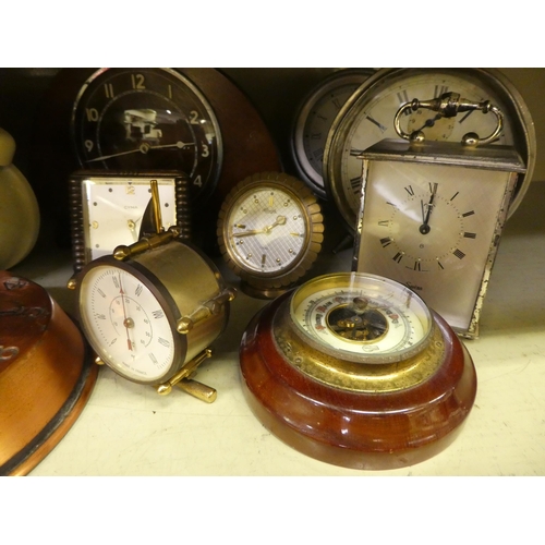 196 - 20thC clocks and timepieces: to include German and novelty examples