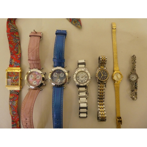 207 - Seven variously cased and strapped ladies wristwatches