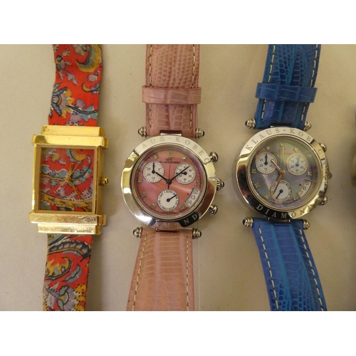 207 - Seven variously cased and strapped ladies wristwatches