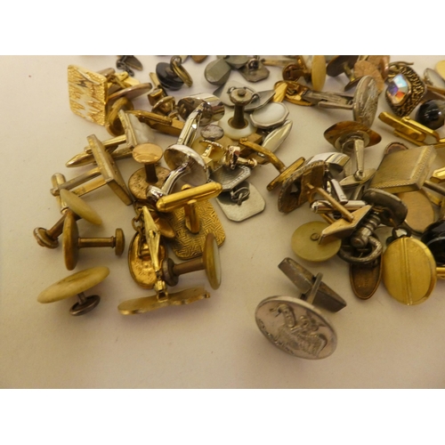 211 - A selection of cufflinks  variously made & designed