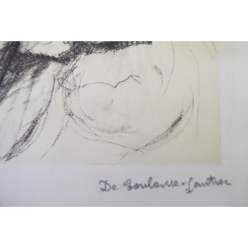 228 - After Henri de Toulouse Lautrec - two Limited Edition 165/500 & 309/500 lithographs  bearing pen... 