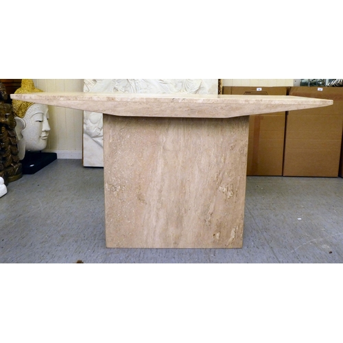 242 - A modern two-part composition stone hall table  29