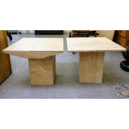 243 - A pair of modern two-part composition stone table lamps  20