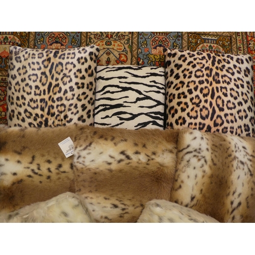 265 - Animal print themed scatter cushions