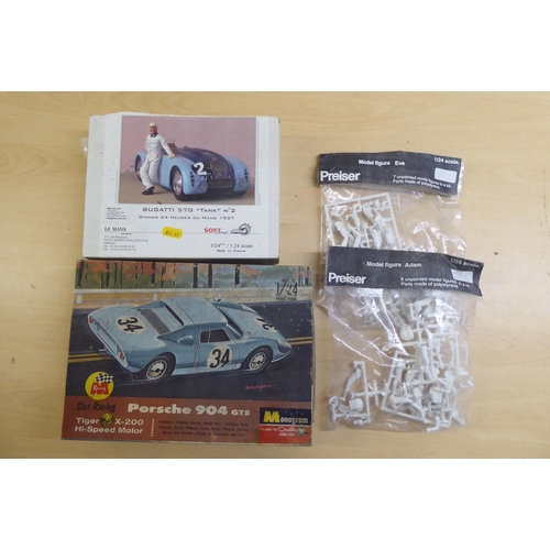 35 - 1/24 scale model kits: to include by South Eastern Finecast, a '1934 Bugatti Type 59 3.3 Litre'; and... 