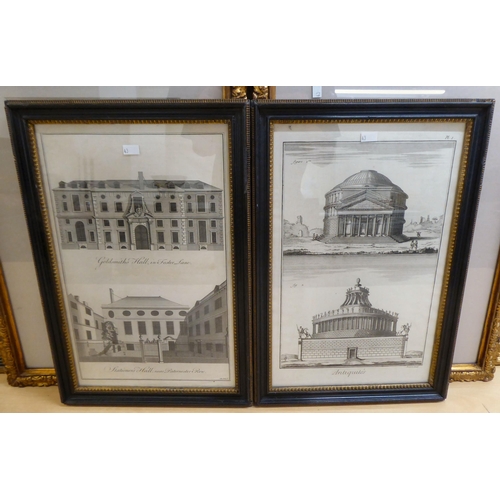 43 - Architectural prints: to include a view of Bethlem Hospital  14