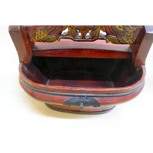 8 - Oriental collectables: to include a lacquered and gilt painted box, decorated with figures  8