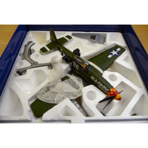 84 - A 1/32 diecast model, P-51D-10-NA Mustang, 'Old Crow' by Corgi  boxed